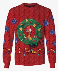 Gearhuman 3d Heihei Chicken In Christmas Day Custom - Long-sleeved T-shirt, HD Png Download, Transparent PNG