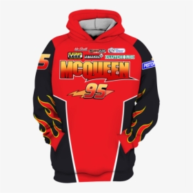 Lightning Mcqueen Racing Costume 3d - Steel Grey Colour Hoodie, HD Png Download, Transparent PNG