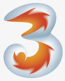 Three Logo Png - 3 Mobile Logo, Transparent Png, Transparent PNG