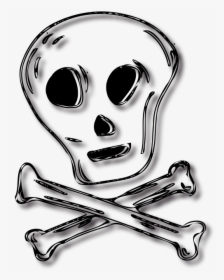 Simple Skull Clip Arts - Skull, HD Png Download, Transparent PNG