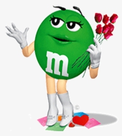 Green And Red M&m , Transparent Cartoons - Green And Red M&m, HD Png Download, Transparent PNG