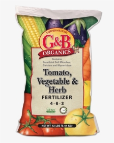 Tomato, Veggie And Herb Fertilizer - G&b Planting Mix, HD Png Download, Transparent PNG