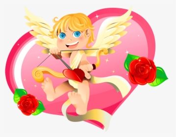 Transparent Baby Cupid Clipart - San Valentín 2018 Amigos, HD Png Download, Transparent PNG