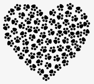 Paw Print Heart Free, HD Png Download, Transparent PNG