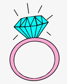#anillo #diamond #pink - Diamond Ring Clipart, HD Png Download, Transparent PNG