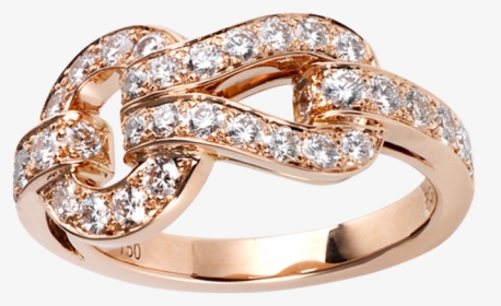 Anillo Agrafe Cartier Oro Diamantes - Modelos De Anillos De Compromiso De Oro, HD Png Download, Transparent PNG