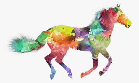Race Horse Water Color, HD Png Download, Transparent PNG