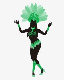 Dancer Vector Carnival - Caribbean Carnival Dancer Png, Transparent Png, Transparent PNG