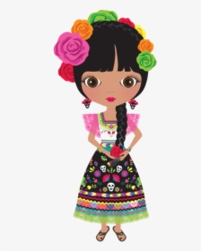Costume Clipart Body - Mexican Girl Clipart Png, Transparent Png, Transparent PNG