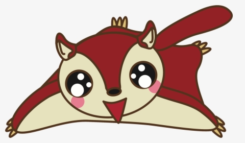 Head,snout,fictional Character - Flying Squirrel Clipart, HD Png Download, Transparent PNG