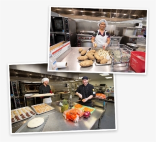 Good Shepherd Kitchen Staff Prepares Meals For Residents - Baguette, HD Png Download, Transparent PNG