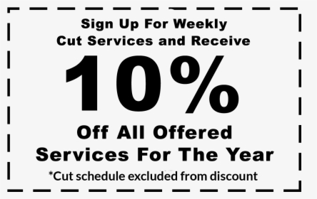 Sign Up For Weekly Cut Services, And Receive 10% Off - Propnex, HD Png Download, Transparent PNG