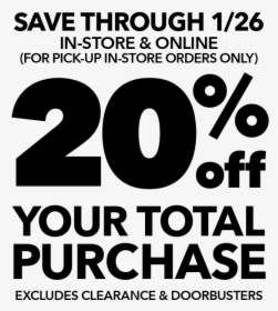 Save Through 1/26 In Store And Online For Pick Up In - Vitamin Shoppe Coupon, HD Png Download, Transparent PNG