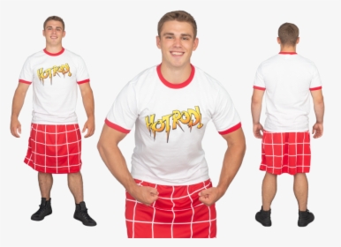 Rowdy Roddy Piper Hot Rod T-shirt And Kilt Costume - Plaid, HD Png Download, Transparent PNG