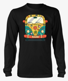 Hippie Van Peace Bus T Shirts Van Road Trip - You Cant Scare Me Im Italian, HD Png Download, Transparent PNG