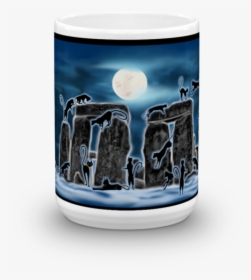 Bast Moon Over Stonehenge Mug - Beach Towel, HD Png Download, Transparent PNG