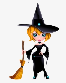 Halloween Clipart The Witch Png Transparent Png , Png - Halloween Clipart Witch, Png Download, Transparent PNG