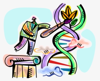 Dna Clipart Biotech - Transparent Genetic Engineering Clipart, HD Png Download, Transparent PNG