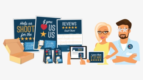Google Reviews Package - Cartoon, HD Png Download, Transparent PNG