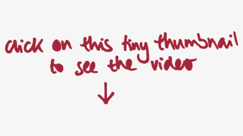 Click On This Tiny Thumbnail To See The Video - Calligraphy, HD Png Download, Transparent PNG