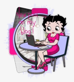 New Post On My Blog - Betty Boop Computer Png, Transparent Png, Transparent PNG