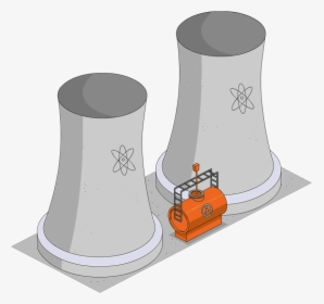 cartoon coal power plant