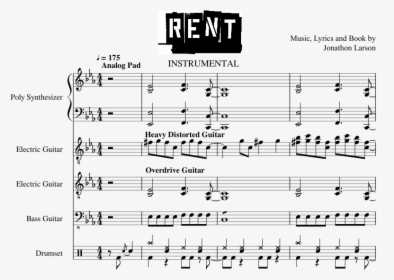 Musical Rent Full Score, HD Png Download, Transparent PNG