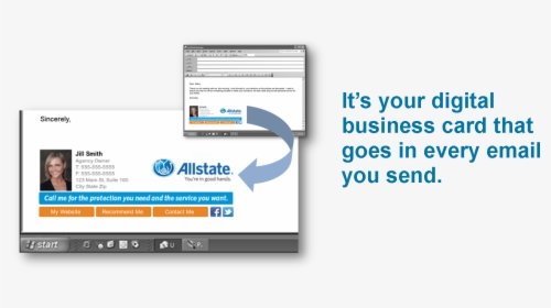 Allstate Email Signature, HD Png Download, Transparent PNG