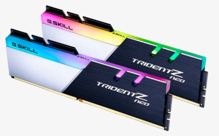 32gb Kit Trident Z Neo Ddr4 3600mhz, Cl18, Black-silver, - Gskill Trident Z Neo Rgb, HD Png Download, Transparent PNG