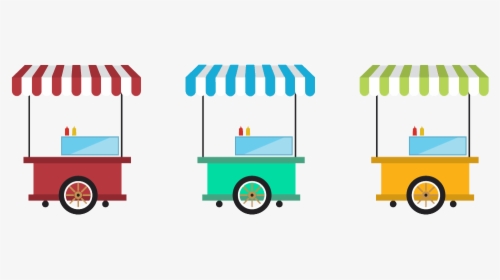 Street Vendor Png - Food Cart Clipart, Transparent Png, Transparent PNG