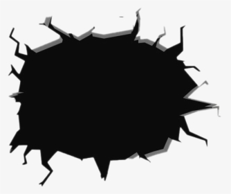 Hole Png Free Download - Crack In Wall Drawing, Transparent Png, Transparent PNG