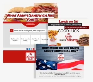 Arby S Promotions - Arby's, HD Png Download, Transparent PNG