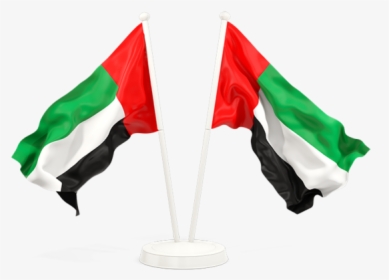 Two Waving Flags - Egypt Flag Waving Png, Transparent Png, Transparent PNG