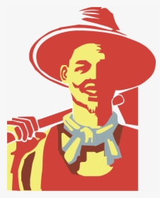 Peasant Farmer Silhouette Illustration - Campesino Vector, HD Png Download, Transparent PNG