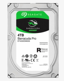 4tb Barracuda Pro St4000dm006, 7200 Rpm, Sata 6gb/s, - Seagate Hard Disk 4tb, HD Png Download, Transparent PNG