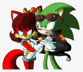 Scourge And Fiona - Scourge The Hedgehog And Fiona, HD Png Download, Transparent PNG