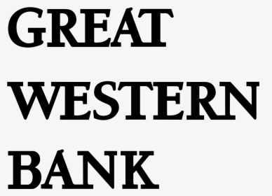 Great Western Bank Logo Png Transparent - Great Western Bank, Png Download, Transparent PNG