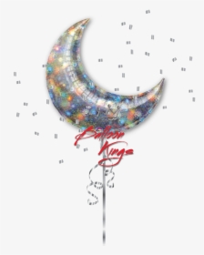 Holo Fireworks Moon - Moon Balloon, HD Png Download, Transparent PNG