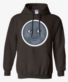 Moon Emoji T-shirt Face Sun Stars Space Sky Dark Night - Hoodie, HD Png Download, Transparent PNG
