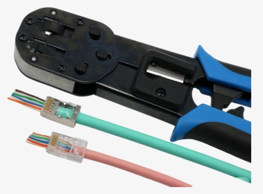 Cat6 Utp Easy Rj45 Connector - Head Wire Plug Png, Transparent Png, Transparent PNG