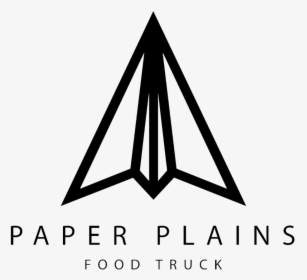 Paper Plains Black Logo - Paper Plains Food Truck, HD Png Download, Transparent PNG