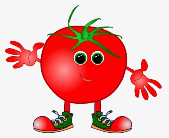 Healthy Food X With Faces Clip Art Clipart For Recipes - Tomato Kids, HD Png Download, Transparent PNG