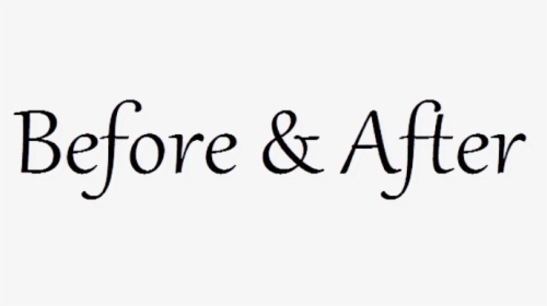 Before And After - Calligraphy, HD Png Download, Transparent PNG