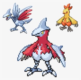 View Combusken Skarmory Fusion , - Skarmory Sprite, HD Png Download, Transparent PNG