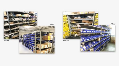 Storeroom Reset Program Before And After Photos - Shelf, HD Png Download, Transparent PNG