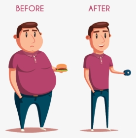 Atkins Diet Tip Lose - Weight Loss Diet Cartoon, HD Png Download, Transparent PNG