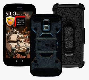 Samsung Galaxy S5 Mm Silo Rugged Case Black, HD Png Download, Transparent PNG