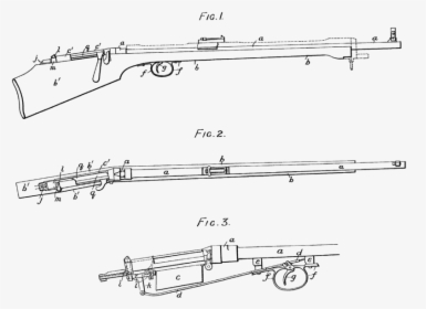Thorneycroft Carbine, Patent 14622 Of July 18, 1901 - Thorneycroft Bullpup Carbine, HD Png Download, Transparent PNG