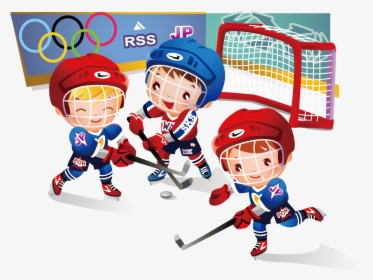 Olympic Games Clipart Child - Ice Hockey Game Clipart, HD Png Download, Transparent PNG