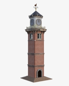 Clock Tower, Bricks, Door, Clock, Building, Tall - Clock Tower, HD Png Download, Transparent PNG